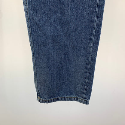 【中古品】【メンズ】 CARHARTT カーハート DENIM WIDE PANTS デニム ワイド パンツ ジーンズ ボトムス 古着 156-260220-mh-06-fuz サイズ：28×32 カラー：ライトブルー 万代Net店