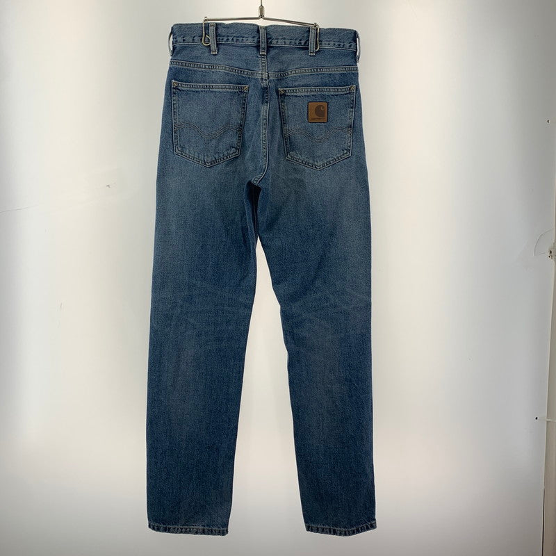 【中古品】【メンズ】 CARHARTT カーハート DENIM WIDE PANTS デニム ワイド パンツ ジーンズ ボトムス 古着 156-260220-mh-06-fuz サイズ：28×32 カラー：ライトブルー 万代Net店