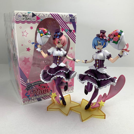 【中古品】 完備品 KDcolle レム・ラム 生誕祭Ver. 2体セット 開封品 フィギュア ※本体日焼け・箱傷みあり 053-260723-io-41-fuzh 万代Net店