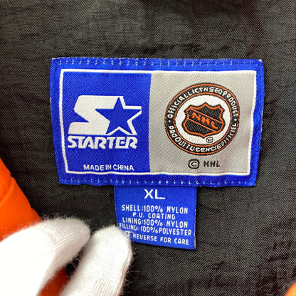 【中古品】【メンズ】 STARTER スターター NHL PHILADELPHIA FLYERS フィラデルフィア フライヤーズ アノラックパーカー 145-260128-ky-06-fuz サイズ：XL カラー：ブラック/オレンジ 万代Net店