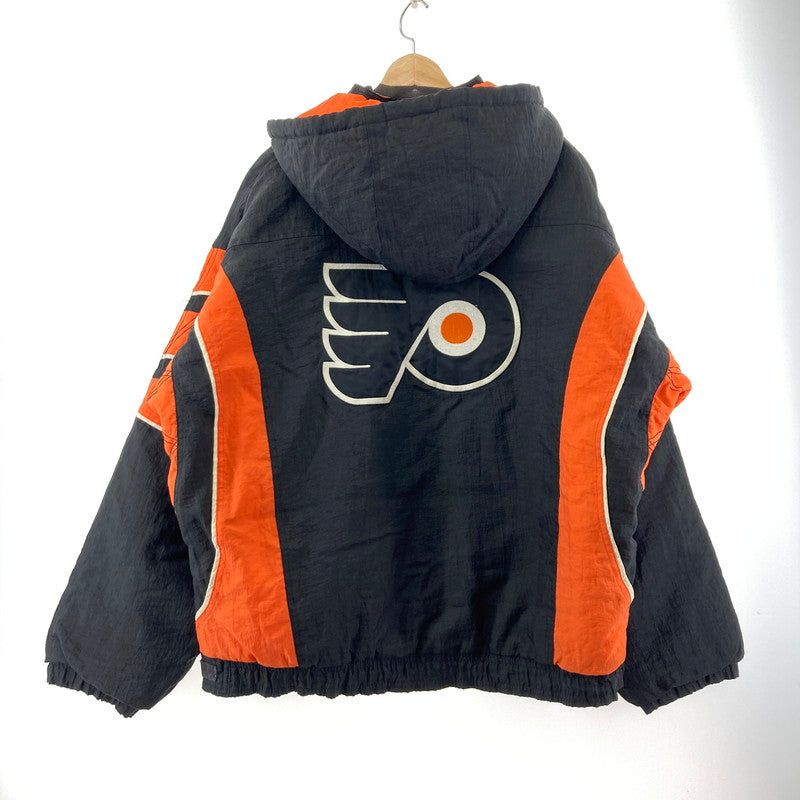 【中古品】【メンズ】 STARTER スターター NHL PHILADELPHIA FLYERS フィラデルフィア フライヤーズ アノラックパーカー 145-260128-ky-06-fuz サイズ：XL カラー：ブラック/オレンジ 万代Net店