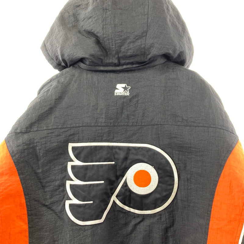 【中古品】【メンズ】 STARTER スターター NHL PHILADELPHIA FLYERS フィラデルフィア フライヤーズ アノラックパーカー 145-260128-ky-06-fuz サイズ：XL カラー：ブラック/オレンジ 万代Net店