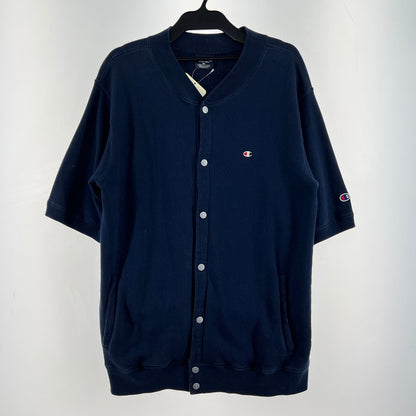 【中古品】【メンズ】 CHAMPION チャンピオン 半袖 ジャケット ネイビー SIZE:XO スウェット ※毛玉あり 148-260919-io-18-fuzh 万代Net店
