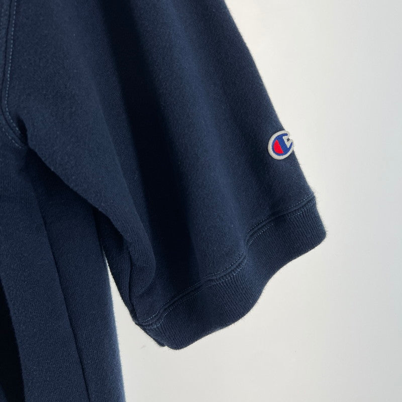 【中古品】【メンズ】 CHAMPION チャンピオン 半袖 ジャケット ネイビー SIZE:XO スウェット ※毛玉あり 148-260919-io-18-fuzh 万代Net店