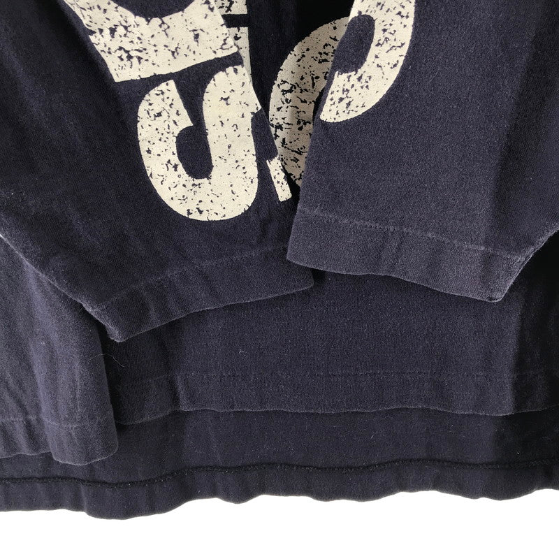 【中古品】【メンズ】 ADIDAS アディダス 長袖Tシャツ デサント カラーNAVY 紺 SIZE:L 148-260804-ky-06-fuzh 万代Net店
