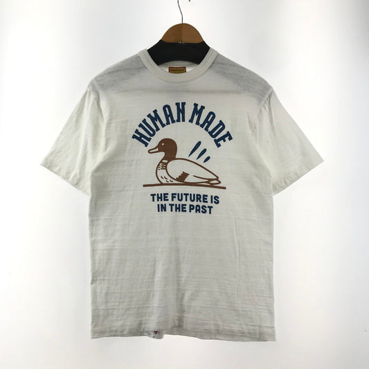 【中古品】【メンズ】 HUMAN MADE ヒューマンメイド カモT-SHIRT DRY ALL ダック プリント 半袖 Tシャツ トップス 古着 142-260206-mh-05-fuz サイズ：M カラー：ホワイト 万代Net店
