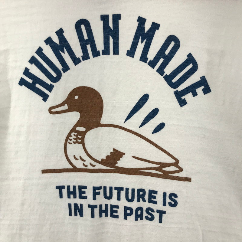 【中古品】【メンズ】 HUMAN MADE ヒューマンメイド カモT-SHIRT DRY ALL ダック プリント 半袖 Tシャツ トップス 古着 142-260206-mh-05-fuz サイズ：M カラー：ホワイト 万代Net店
