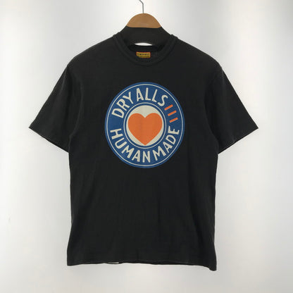 【中古品】【メンズ】 HUMAN MADE ヒューマンメイド 25SS ハートロゴ SS TEE グラフィック プリント 半袖 Tシャツ トップス 古着 142-260206-mh-03-fuz サイズ：M カラー：ブラック 万代Net店