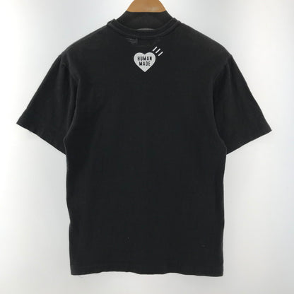 【中古品】【メンズ】 HUMAN MADE ヒューマンメイド 25SS ハートロゴ SS TEE グラフィック プリント 半袖 Tシャツ トップス 古着 142-260206-mh-03-fuz サイズ：M カラー：ブラック 万代Net店