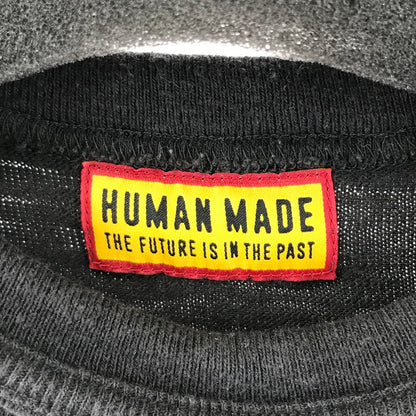 【中古品】【メンズ】 HUMAN MADE ヒューマンメイド 25SS ハートロゴ SS TEE グラフィック プリント 半袖 Tシャツ トップス 古着 142-260206-mh-03-fuz サイズ：M カラー：ブラック 万代Net店