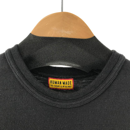 【中古品】【メンズ】 HUMAN MADE ヒューマンメイド 25SS ハートロゴ SS TEE グラフィック プリント 半袖 Tシャツ トップス 古着 142-260206-mh-03-fuz サイズ：M カラー：ブラック 万代Net店