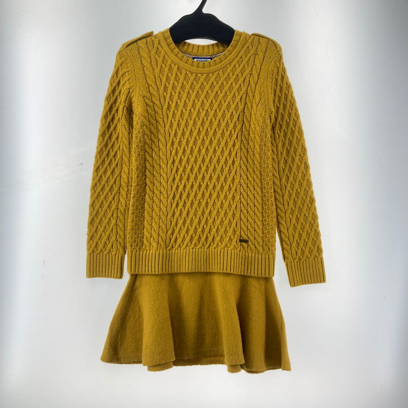 【中古品】【レディース】 BURBERRY バーバリー BLUE LABEL ブルーレーベル ニットワンピース 168-260210-ky-17-fuzh サイズ：38 カラー：マスタード 万代Net店