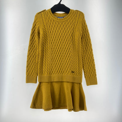 【中古品】【レディース】 BURBERRY バーバリー BLUE LABEL ブルーレーベル ニットワンピース 168-260210-ky-17-fuzh サイズ：38 カラー：マスタード 万代Net店