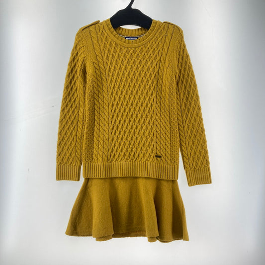 【中古品】【レディース】 BURBERRY バーバリー BLUE LABEL ブルーレーベル ニットワンピース 168-260210-ky-17-fuzh サイズ：38 カラー：マスタード 万代Net店