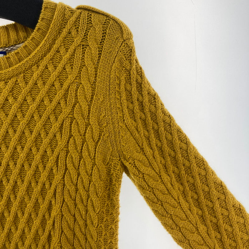 【中古品】【レディース】 BURBERRY バーバリー BLUE LABEL ブルーレーベル ニットワンピース 168-260210-ky-17-fuzh サイズ：38 カラー：マスタード 万代Net店