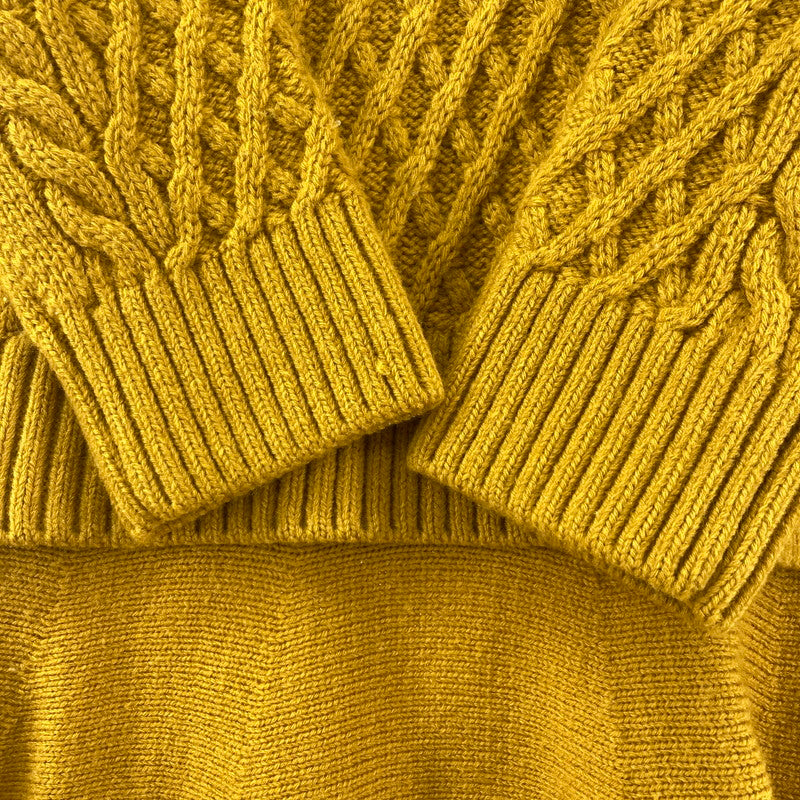 【中古品】【レディース】 BURBERRY バーバリー BLUE LABEL ブルーレーベル ニットワンピース 168-260210-ky-17-fuzh サイズ：38 カラー：マスタード 万代Net店