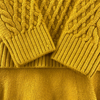 【中古品】【レディース】 BURBERRY バーバリー BLUE LABEL ブルーレーベル ニットワンピース 168-260210-ky-17-fuzh サイズ：38 カラー：マスタード 万代Net店