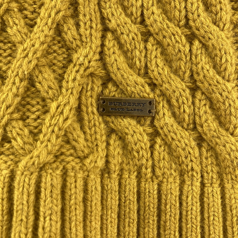 【中古品】【レディース】 BURBERRY バーバリー BLUE LABEL ブルーレーベル ニットワンピース 168-260210-ky-17-fuzh サイズ：38 カラー：マスタード 万代Net店