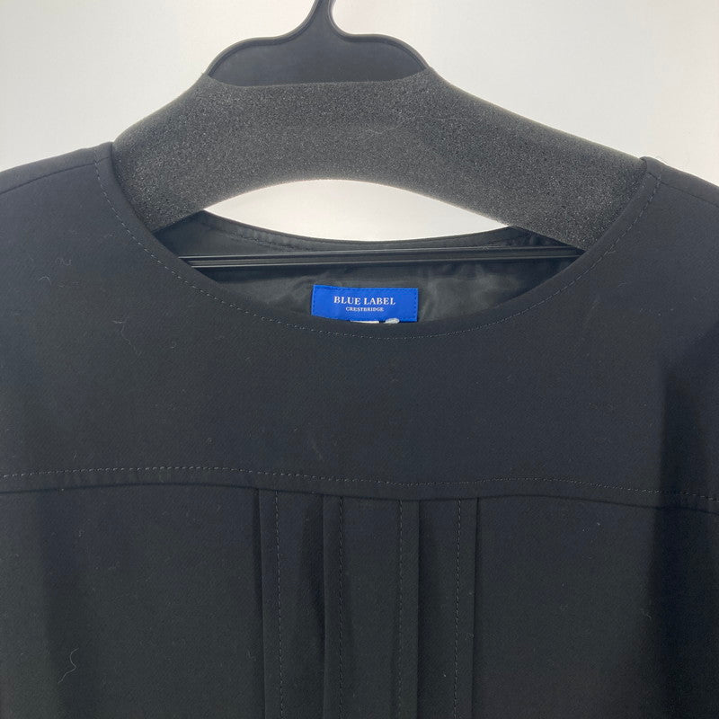 【中古品】【レディース】 BURBERRY バーバリー BLUE LABEL ブルーレーベル 七分袖ワンピース 168-260210-ky-16-fuzh サイズ：38 カラー：ブラック 万代Net店