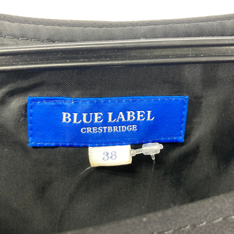 【中古品】【レディース】 BURBERRY バーバリー BLUE LABEL ブルーレーベル 七分袖ワンピース 168-260210-ky-16-fuzh サイズ：38 カラー：ブラック 万代Net店