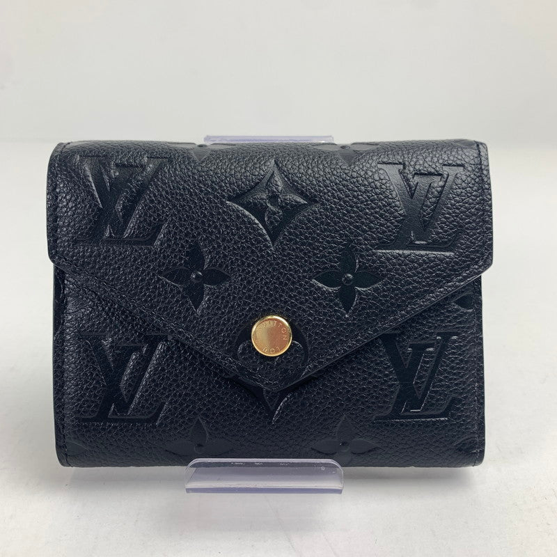 【中古品】【メンズ】 LOUIS VUITTON ルイヴィトン M62935 ポルトフォイユ･ゾエ モノグラム・アンプラント 折り財布 三つ折り財布 RFID 179-260209-mh-14-fuz カラー：ブラック 万代Net店