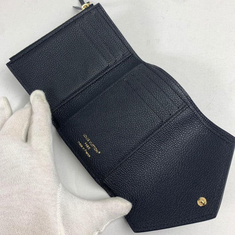 【中古品】【メンズ】 LOUIS VUITTON ルイヴィトン M62935 ポルトフォイユ･ゾエ モノグラム・アンプラント 折り財布 三つ折り財布 RFID 179-260209-mh-14-fuz カラー：ブラック 万代Net店
