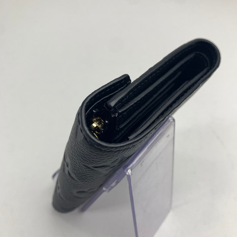 【中古品】【メンズ】 LOUIS VUITTON ルイヴィトン M62935 ポルトフォイユ･ゾエ モノグラム・アンプラント 折り財布 三つ折り財布 RFID 179-260209-mh-14-fuz カラー：ブラック 万代Net店