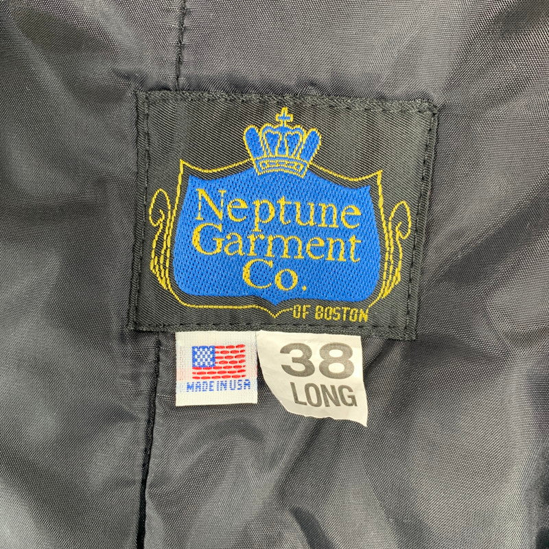 【中古品】【メンズ】 NEPTUNE GARMENT ネプチューン ガーメント トレンチコート 米軍 デッドストック ライナー付 アウター コート 古着 145-260809-mh-01-fuzh サイズ：38 カラー：ブラック 万代Net店