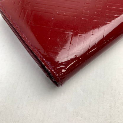 【中古品】 BURBERRY バーバリー 2つ折り財布 RED パテントレザー 箱有　※使用感有 2つ折り 財布 181-260729-io-31-fuzh 万代Net店