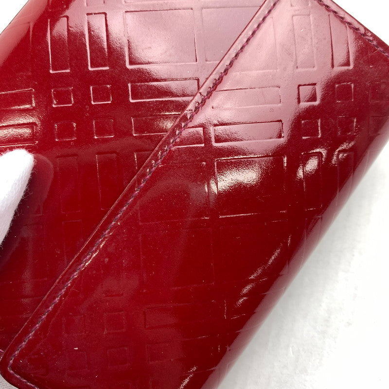 【中古品】 BURBERRY バーバリー 2つ折り財布 RED パテントレザー 箱有　※使用感有 2つ折り 財布 181-260729-io-31-fuzh 万代Net店