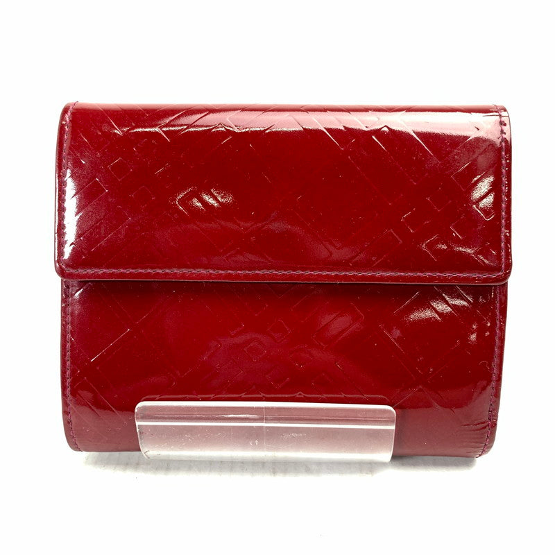 【中古品】 BURBERRY バーバリー 2つ折り財布 RED パテントレザー 箱有　※使用感有 2つ折り 財布 181-260729-io-31-fuzh 万代Net店
