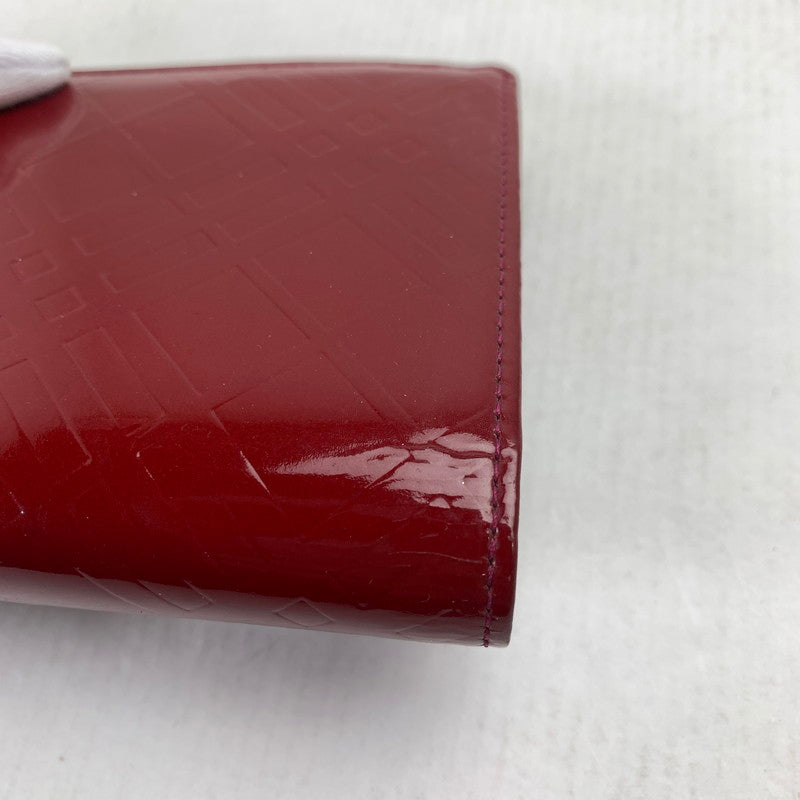 【中古品】 BURBERRY バーバリー 2つ折り財布 RED パテントレザー 箱有　※使用感有 2つ折り 財布 181-260729-io-31-fuzh 万代Net店