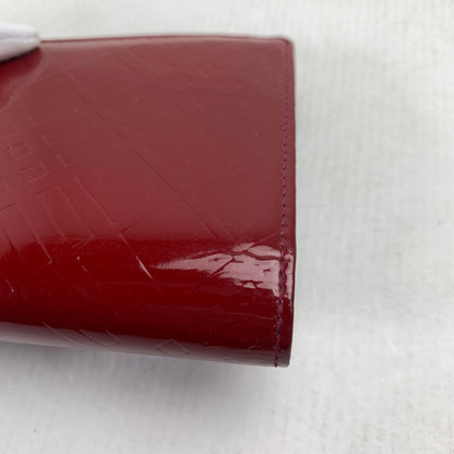 【中古品】 BURBERRY バーバリー 2つ折り財布 RED パテントレザー 箱有　※使用感有 2つ折り 財布 181-260729-io-31-fuzh 万代Net店