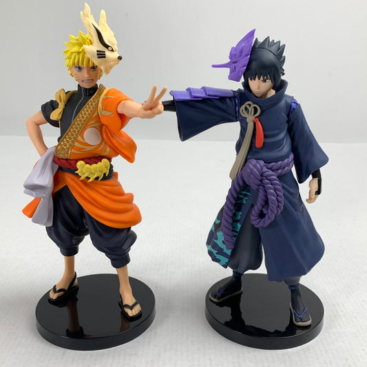 【中古品】 NARUTO TVアニメ20周年記念衣装 うずまきナルト・うちはサスケ 二体セット 本体のみ フィギュア 現状渡し品 051-260723-io-45-fuzh 万代Net店