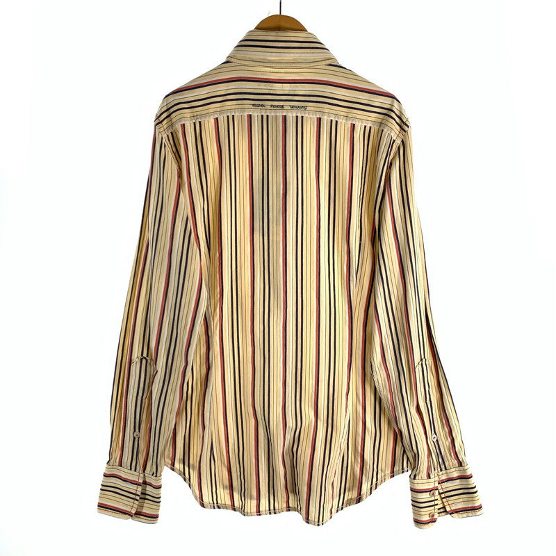 【中古品】【メンズ】 DIESEL ディーゼル 長袖シャツ トップス ブランド 古着 141-260523-gm-32-fuz サイズ：L カラー：イエロー 万代Net店