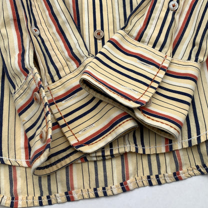 【中古品】【メンズ】 DIESEL ディーゼル 長袖シャツ トップス ブランド 古着 141-260523-gm-32-fuz サイズ：L カラー：イエロー 万代Net店