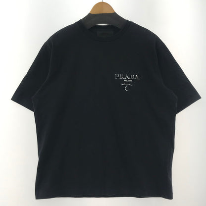 【中古品】 PRADA プラダ ロゴTシャツ UJN896 EMBOSS LOGO SS TEE 141-260219-ny-05-fuzh カラー：ブラック 万代Net店