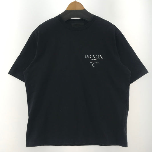 【中古品】 PRADA プラダ ロゴTシャツ UJN896 EMBOSS LOGO SS TEE 141-260219-ny-05-fuzh カラー：ブラック 万代Net店