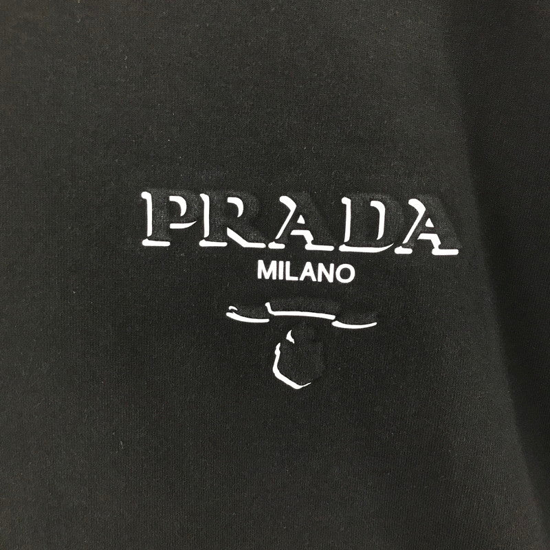 【中古品】 PRADA プラダ ロゴTシャツ UJN896 EMBOSS LOGO SS TEE 141-260219-ny-05-fuzh カラー：ブラック 万代Net店