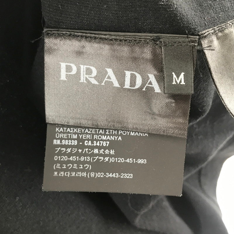 【中古品】 PRADA プラダ ロゴTシャツ UJN896 EMBOSS LOGO SS TEE 141-260219-ny-05-fuzh カラー：ブラック 万代Net店