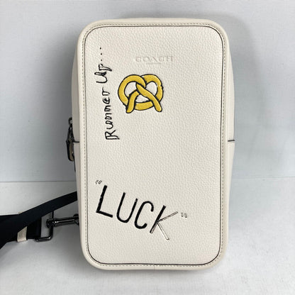 【中古品】【メンズ/レディース】 COACH コーチ CAJ69 スケッチプリントサリバンパック カバン 180-260220-ky-09-fuzh カラー：ホワイト 万代Net店