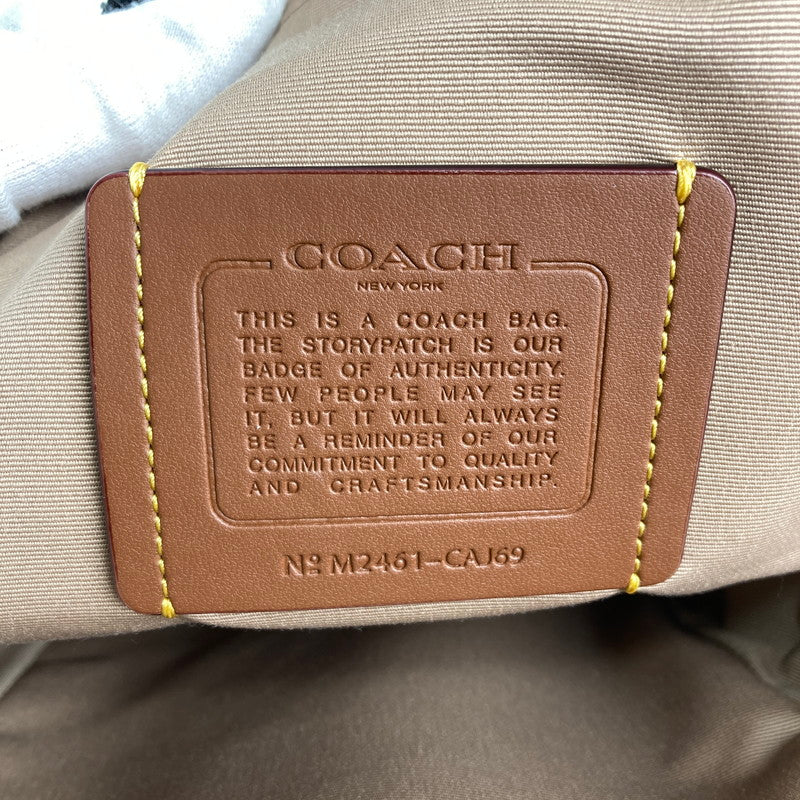 【中古品】【メンズ/レディース】 COACH コーチ CAJ69 スケッチプリントサリバンパック カバン 180-260220-ky-09-fuzh カラー：ホワイト 万代Net店