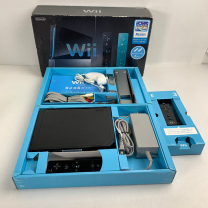 【中古品】 Nintendo Wii ニンテンドー ウィー 本体 クロ 023-260227-mh-09-fuz 万代Net店