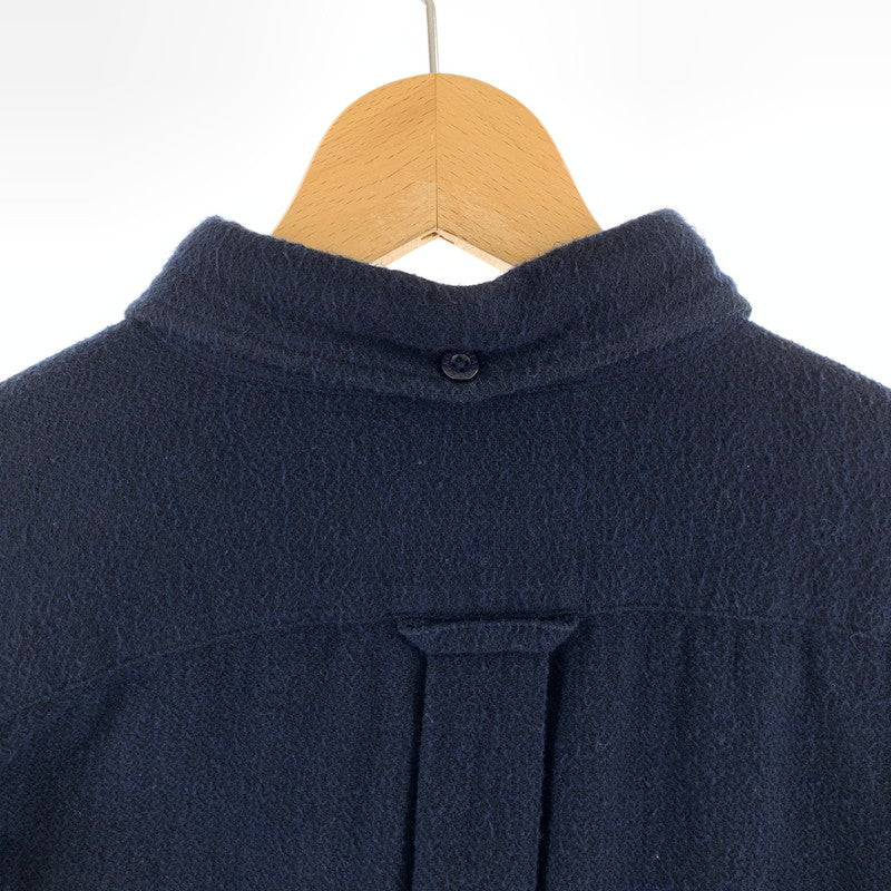 【中古品】【メンズ】 FAT エフエーティー FATYO3 刺繍ロゴ 長袖シャツ 142-261020-vt-86-fuzh サイズ：TITCH（M） カラー：ネイビー 万代Net店