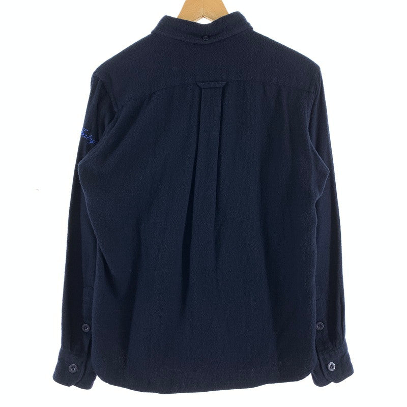 【中古品】【メンズ】 FAT エフエーティー FATYO3 刺繍ロゴ 長袖シャツ 142-261020-vt-86-fuzh サイズ：TITCH（M） カラー：ネイビー 万代Net店