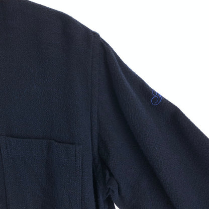 【中古品】【メンズ】 FAT エフエーティー FATYO3 刺繍ロゴ 長袖シャツ 142-261020-vt-86-fuzh サイズ：TITCH（M） カラー：ネイビー 万代Net店