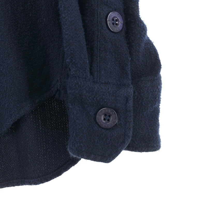 【中古品】【メンズ】 FAT エフエーティー FATYO3 刺繍ロゴ 長袖シャツ 142-261020-vt-86-fuzh サイズ：TITCH（M） カラー：ネイビー 万代Net店
