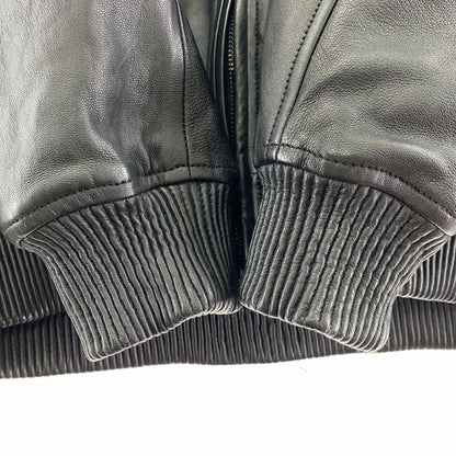 【中古品】【メンズ】 AVIREX アヴィレックス 783-4250022 LEATHER HOODIE JACKET レザー フーディー ジャケット 145-260303-ky-01-fuzh サイズ：XL カラー：ブラック 万代Net店