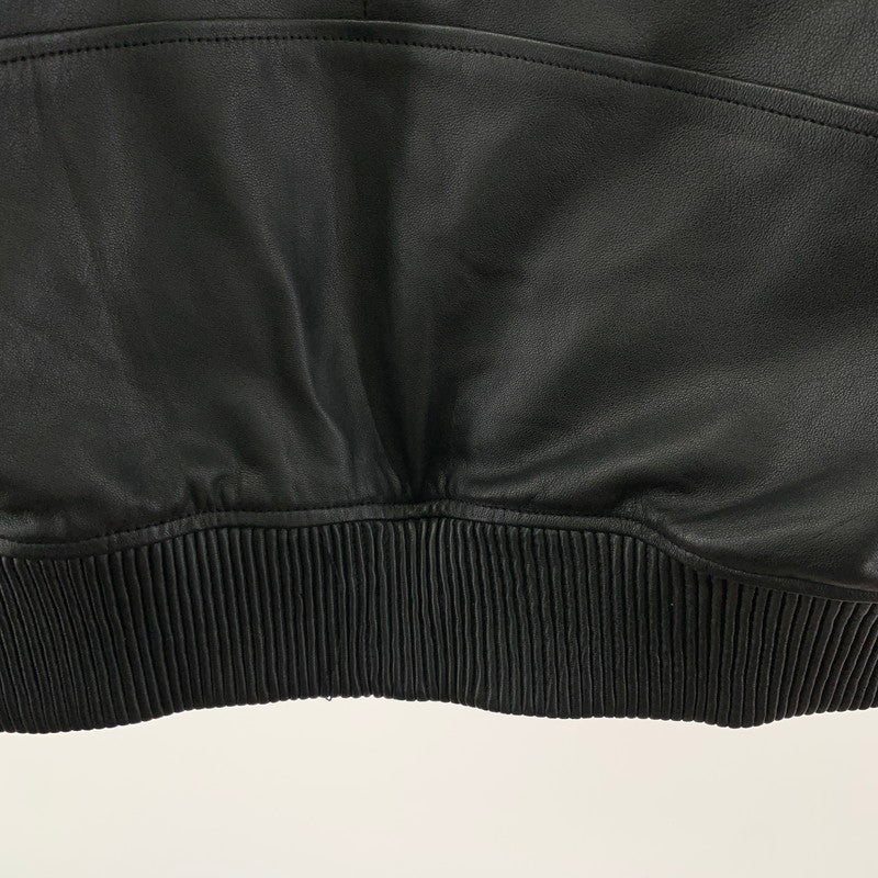 【中古品】【メンズ】 AVIREX アヴィレックス 783-4250022 LEATHER HOODIE JACKET レザー フーディー ジャケット 145-260303-ky-01-fuzh サイズ：XL カラー：ブラック 万代Net店