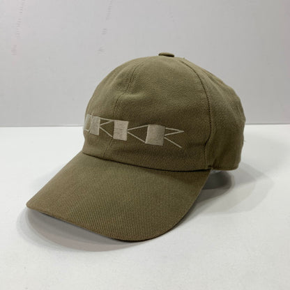【中古品】【メンズ】 RICK OWENS DRKSHDW リック オウエンス ダークシャドウ ベースボール キャップ 帽子 ロゴ 刺繍 185-260301-mh-05-fuz サイズ：40 カラー：カーキ 万代Net店
